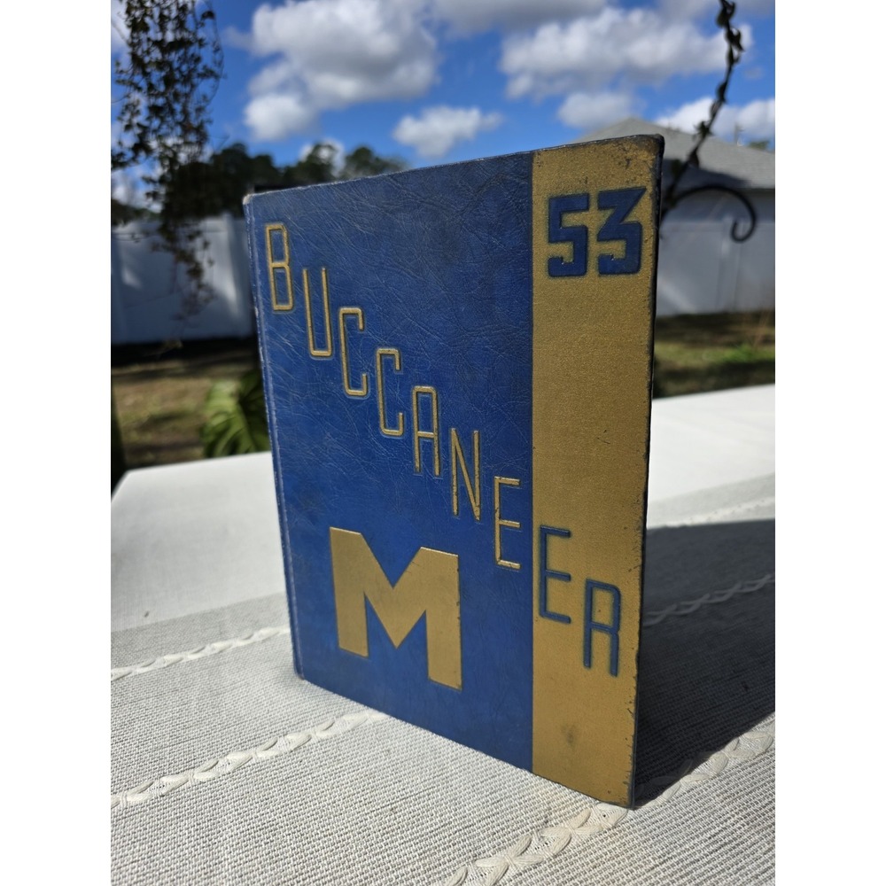 VTG 1953 Mainland High School‎ "The Buccaneer" Yearbook Daytona Beach FL